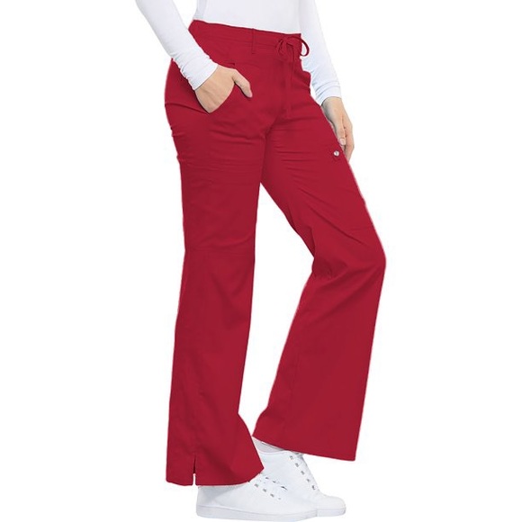 Scrubs Pant Low Rise Flare Leg Drawstring Cargo 21100 - Picture 14 of 16
